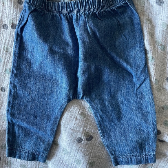 Light-weight denim harem pants 3-6 M - Picture 1 of 1